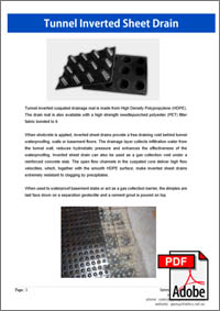 Learn more about invert cavity sheet drain for basements